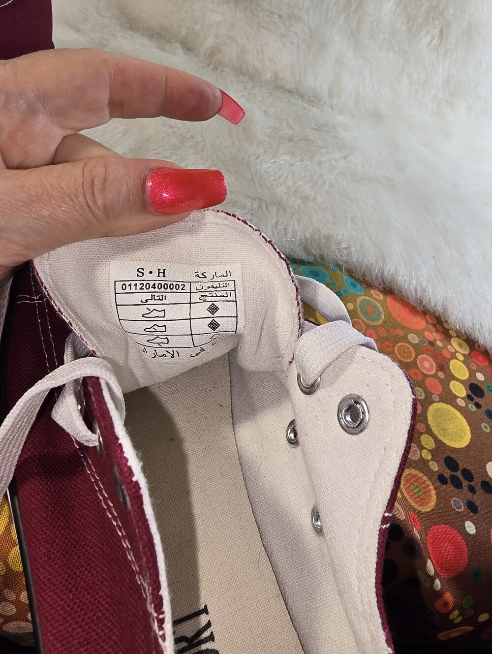 All Sport (Converse-inspired) Classic Low-Top Canvas Sneakers in Burgundy - Picture 7 of 9